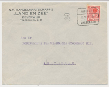 Treinblokstempel : Uitgeest - Amsterdam D 1925