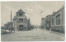 Prentbriefkaart Noordwijk a. Zee - Dorpsstraat 1913