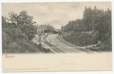 Prentbriefkaart Baarn - Station H.S.M. 1904 ( Uitgeest )