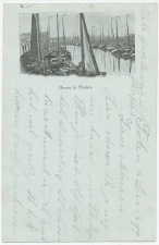 Prentbriefkaart Tholen - Haven 1899 
