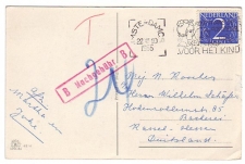 Em. Cijfer  Amsterdam - Duitsland 1955 - Port / Nachgebuhr