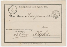 Kleinrondstempel  Harderwijk 1887