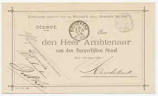 Kleinrondstempel  Hazerswoude ( Rijnd:) 1898
