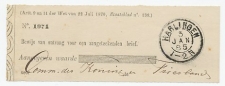 Kleinrondstempel  Harlingen 1885