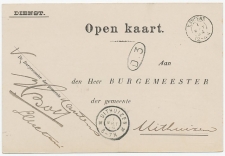 Kleinrondstempel  Kantens 1904