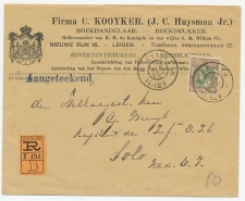 Em. Bontkraag Aangetekend Leiden - Ned. Indie 1906