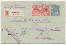 Em. Bontkraag Aangetekend Nijmegen -  Duitsland 1919