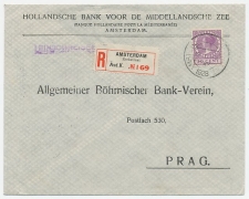 Em. Veth Aangetekend Amsterdam - Tsjecho-Slowakije 1928